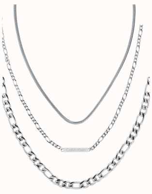 Calvin Klein Set of Three Chain Necklaces Stainless Steel 35700002