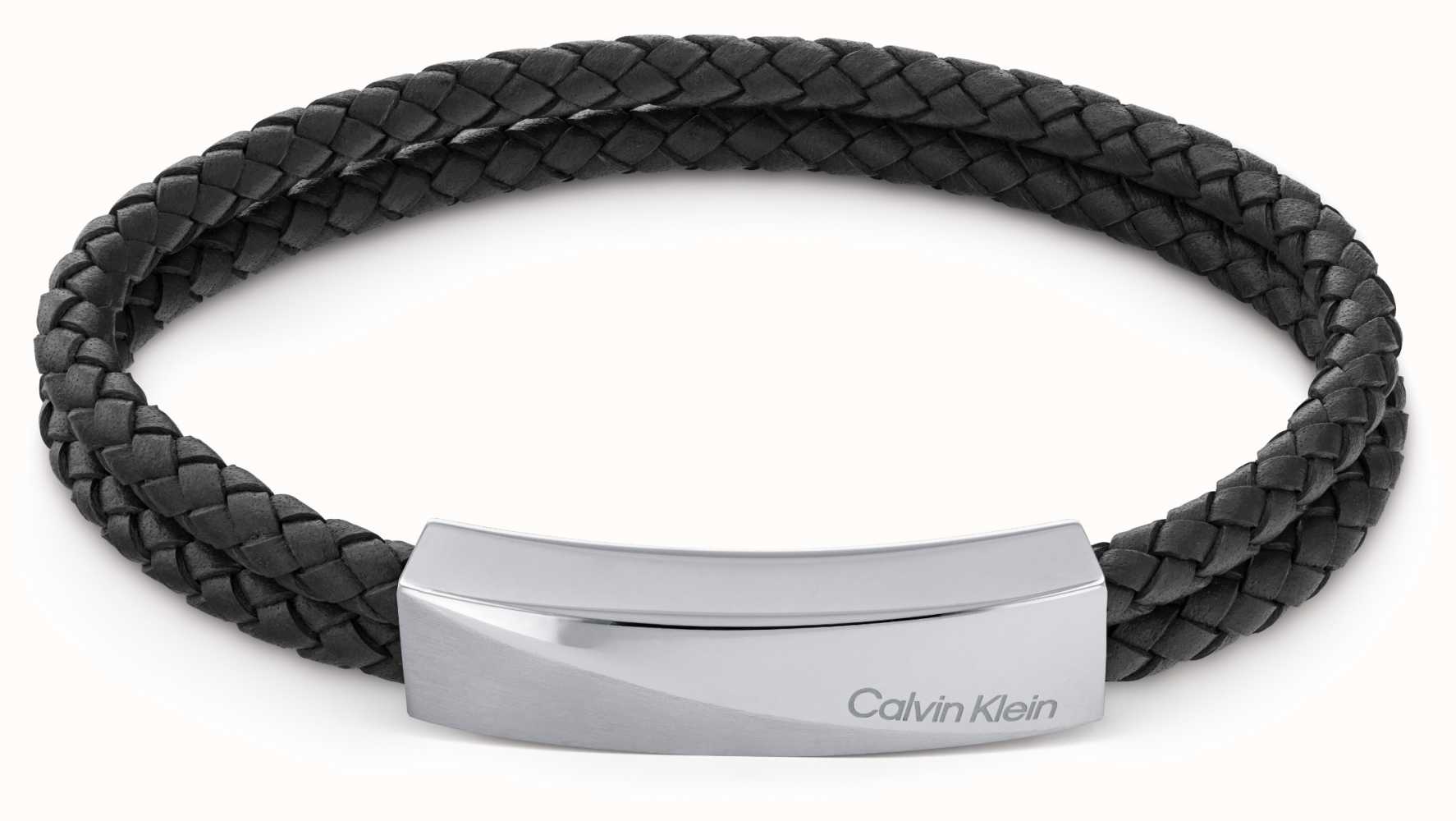 Calvin Klein Ladies Bangle Silver Tone Logo Detailing 35000045 - First  Class Watches™ AUS