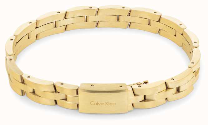 Calvin Klein Men's Gold Tone Chain Style Bracelet 35000066