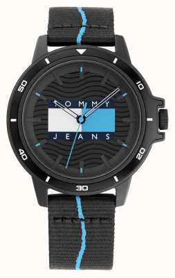 Tommy Jeans Houston 3.0 Black / Blue Pin Stripe 1791999