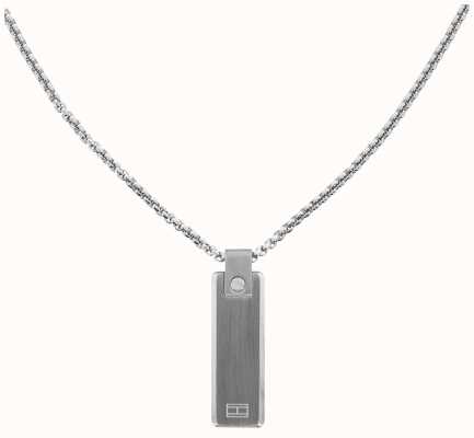 Tommy Hilfiger Screws Men's Black Plated Stainless Steel Necklace 2790392