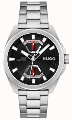 HUGO Men's #expose | Black Dial | Stainless Steel Bracelet 1530242