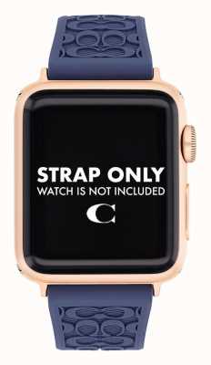 Coach Apple Watch Strap (38/40/41mm) Blue Silicone 14700042