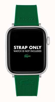 Lacoste Apple Watch Strap (42/44/45mm) Green Silicone 2050011
