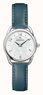 Herbelin Equinox Women's Blue Leather Strap Watch 17497AP29BV