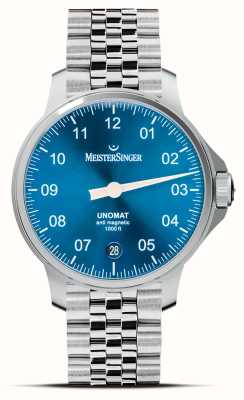 MeisterSinger Unomat Sunburst Medium Blue UN918