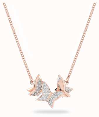 Swarovski Lilia | Butterfly Necklace | Rose Gold 5636422