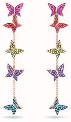 Swarovski Lilia | Butterfly Drop Earrings | Multicoloured 5636425
