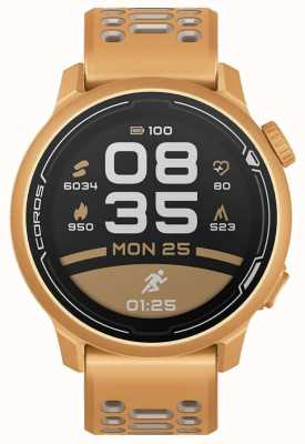 Coros PACE 2 Premium GPS Sport Watch With Silicone Strap - Gold - CO-781671 WPACE2-GLD