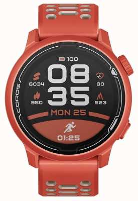 Coros PACE 2 Premium GPS Sport Watch With Silicone Strap - Red - CO-781664 WPACE2-RED