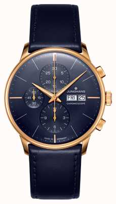 Junghans Meister Chronoscope English Day Blue Dial Sapphire Crystal 27/7024.03