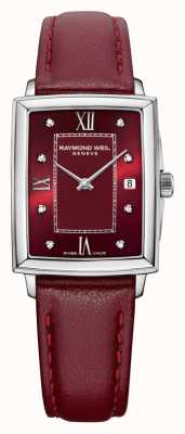 Raymond Weil Women's Toccata | Red Leather Strap | Red Dial 5925-STC-00451