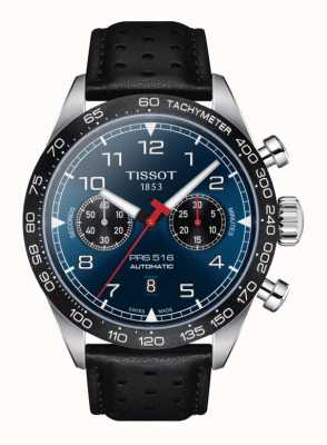 Tissot PRS 516 Automatic Chronograph Perforated Leather Strap T1316271604200