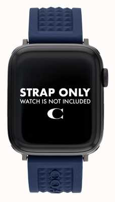 Coach Apple Watch Strap (42/44/45mm) Blue Silicone 14700045