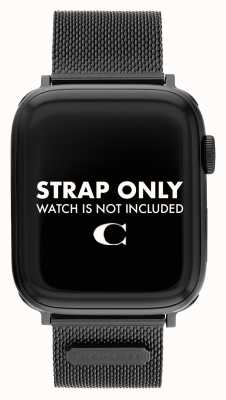 Coach Apple Watch Strap (42/44/45mm) Black Mesh 14700062