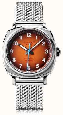 Duckworth Prestex Verimatic | Automatic | Orange Dial | Stainless Steel Mesh Bracelet D891-05-ST