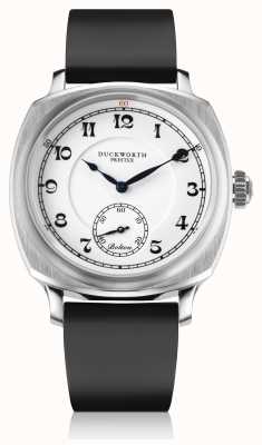 Duckworth Prestex Bolton Small Seconds | White Dial | Black Rubber Strap D667-02-AR