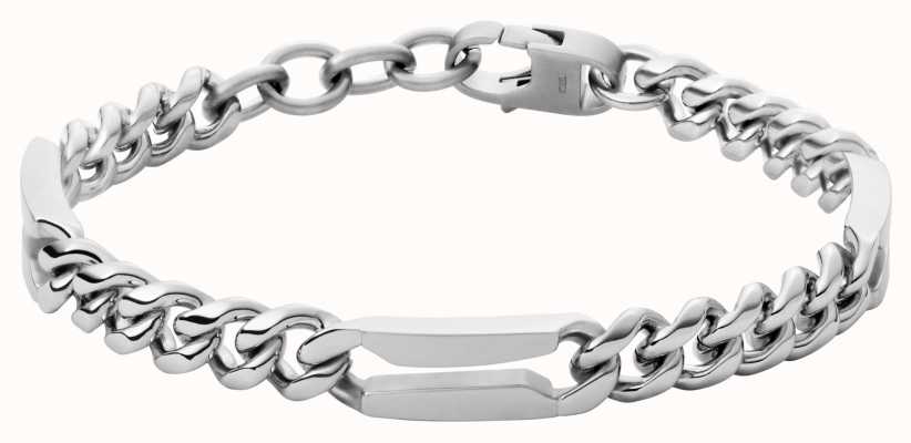 Fossil Men's Statement Chain Stainless Steel Bracelet JF03722040