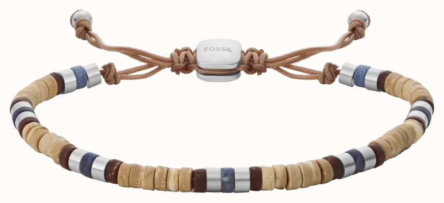 Fossil Men's Neutral Beaded Bracelet JF04093040