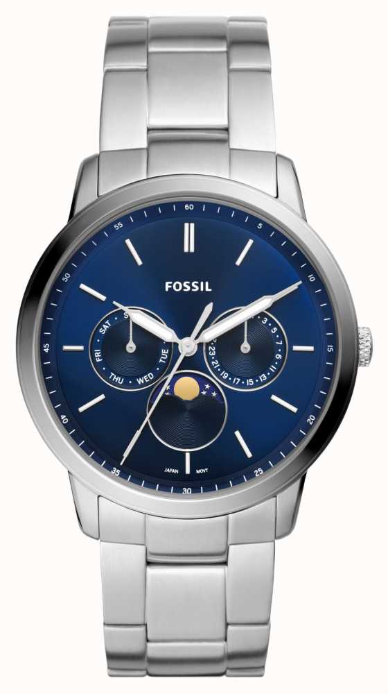 Fossil navy store blue mens watch