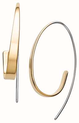 Skagen Women's Gold-Tone Stainless Steel Curled Drop Earrings SKJ1217998