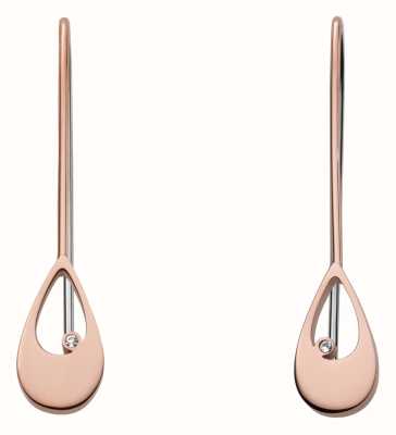 Skagen Women's Rose Gold-Tone Stainless Steel Drop Earrings SKJ1564791
