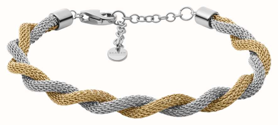 Skagen Women's Two-Tone Stainless Steel Mesh Rope Twisted Bracelet SKJ1571998
