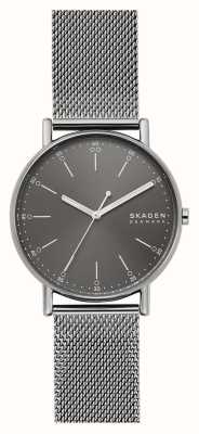 Skagen Men's Signatur Grey-Plated Milanese Mesh Bracelet SKW6577