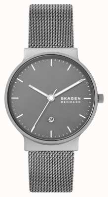 Skagen Ancher Grey Stainless Steel Mesh Watch SKW6779