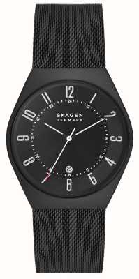 Skagen Grenen Black Stainless Steel Mesh Bracelet Watch SKW6817