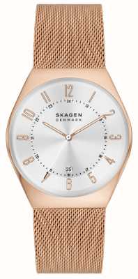 Skagen Grenen Rose-Gold Tone Stainless Steel Mesh Bracelet Watch SKW6818