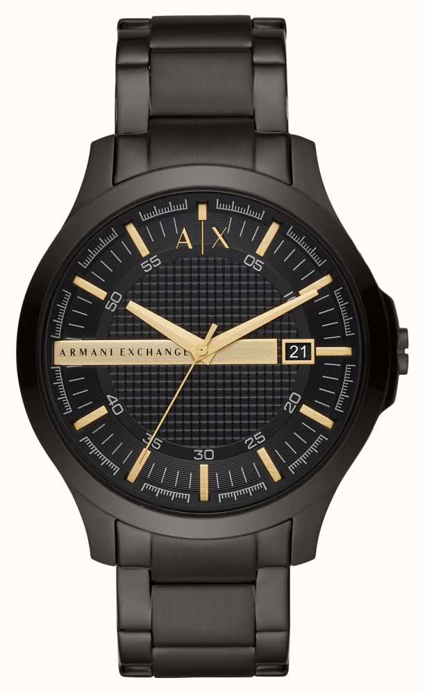 Armani Exchange Men s Black Dial Black Stainless Steel