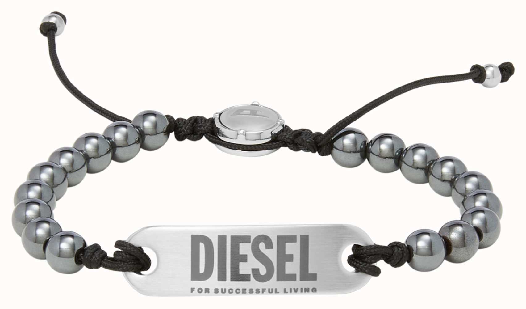 DIESEL DX1359040 | Silver Men's Bracelet | YOOX
