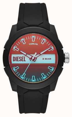 Diesel Men's BB Black Silicone Strap Watch DZ1982