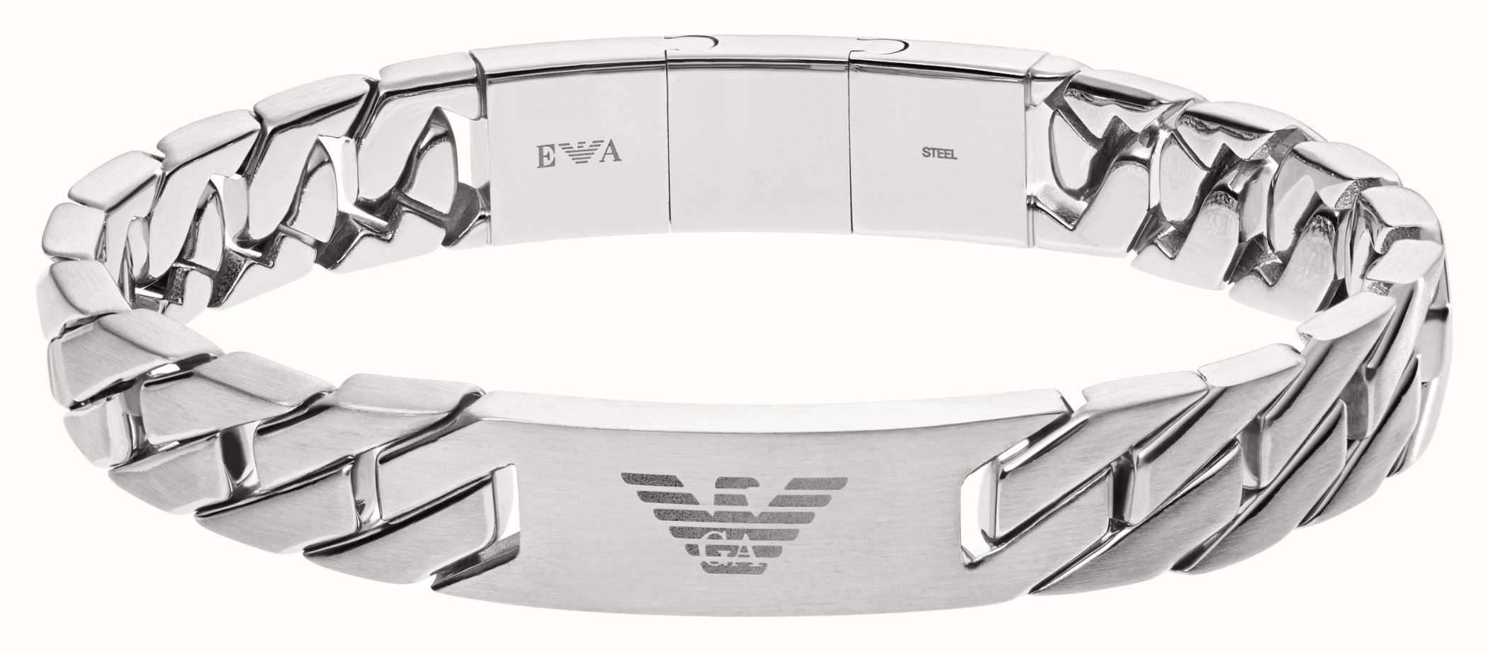 Emporio Armani Men's Stainless Steel Logo Bracelet | EX-DISPLAY EGS2435040  | EX-DISPLAY - First Class Watches™ IRL