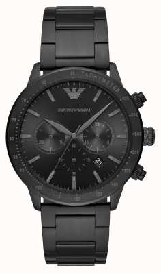 Emporio Armani Men's | Black Chronograph Dial | Black Stainless Steel Bracelet AR11242