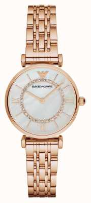 Emporio Armani Women's | Mother-of-Pearl Dial | Rose Gold Bracelet AR1909