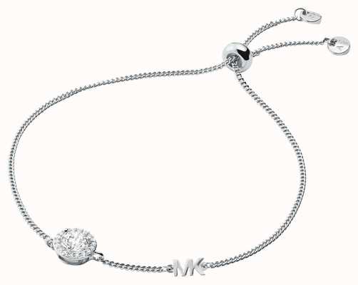 Michael Kors Crystal Set MK Sterling Silver Bracelet MKC1206AN040