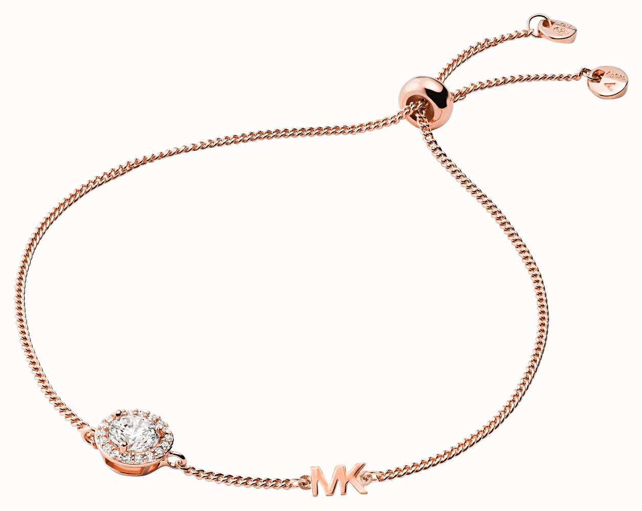 Michael Kors Crystal Set MK Rose Gold-Plated Sterling Silver Bracelet  MKC1206AN791 - First Class Watches™ IRL