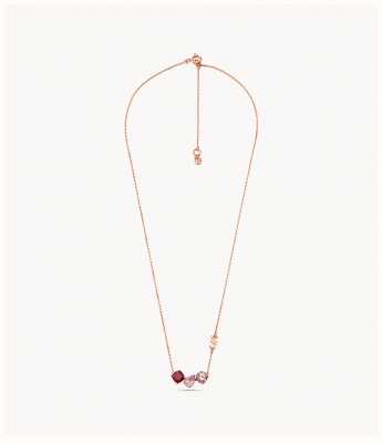 Michael Kors KORS BRILLIANCE | 14ct Rose Gold Plated Sterling Silver Pendant Necklace MKC1543BH791