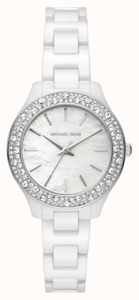 Michael Kors Liliane Women's White Ceramic Watch MK4649 - First Class  Watches™ IRL