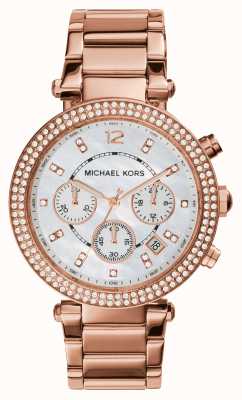Michael Kors Parker Rose-Gold Toned Stainless Steel Watch MK5491