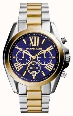 Michael Kors Bradshaw Blue Dial Two-Tone Watch MK5976