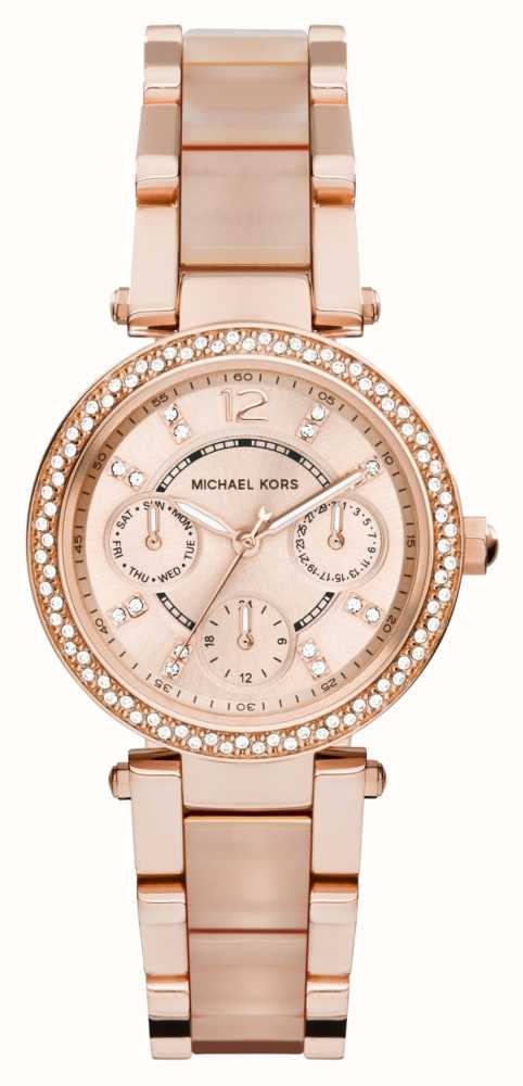 Round Casual Watches Michael Kors Women Rose Gold Watch