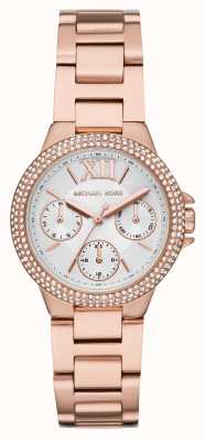 Michael Kors Camille White Dial Rose-Gold Watch MK6845