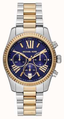 Michael Kors Lexington Blue Dial Women's Chronograph Watch MK7218