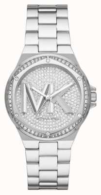 Michael Kors Lennox Silver-Toned Crystal Set MK Watch MK7234