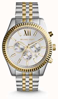Michael Kors Men's Lexington Two Tone 44mm Chronograph Watch MK8344
