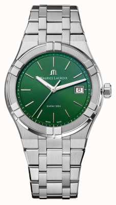 Maurice Lacroix Aikon Quartz (40mm) Green Dial / Stainless Steel AI1108-SS002-630-1