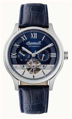 Ingersoll The Tempest Men's Automatic Blue Leather Strap Watch I12103
